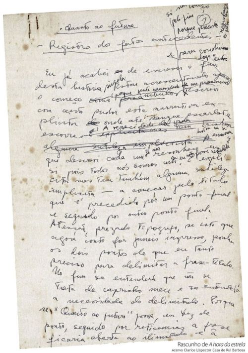 rascunho da hora da estrela